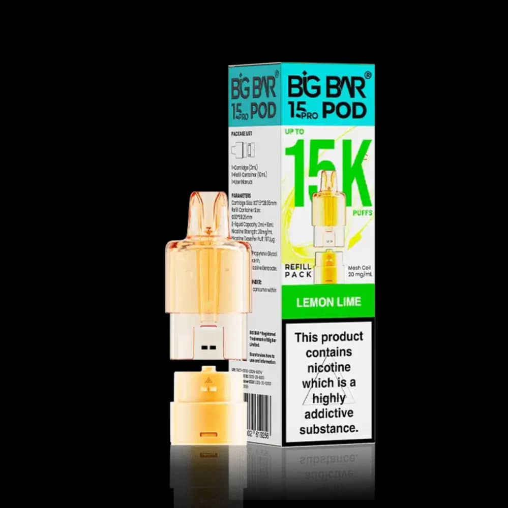 Big Bar Pro 15k Pods Pack of 5 Lemon Lime