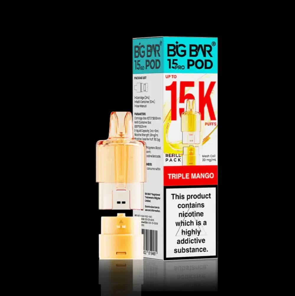 Big Bar Pro 15k Pods Pack of 5 Triple Mango
