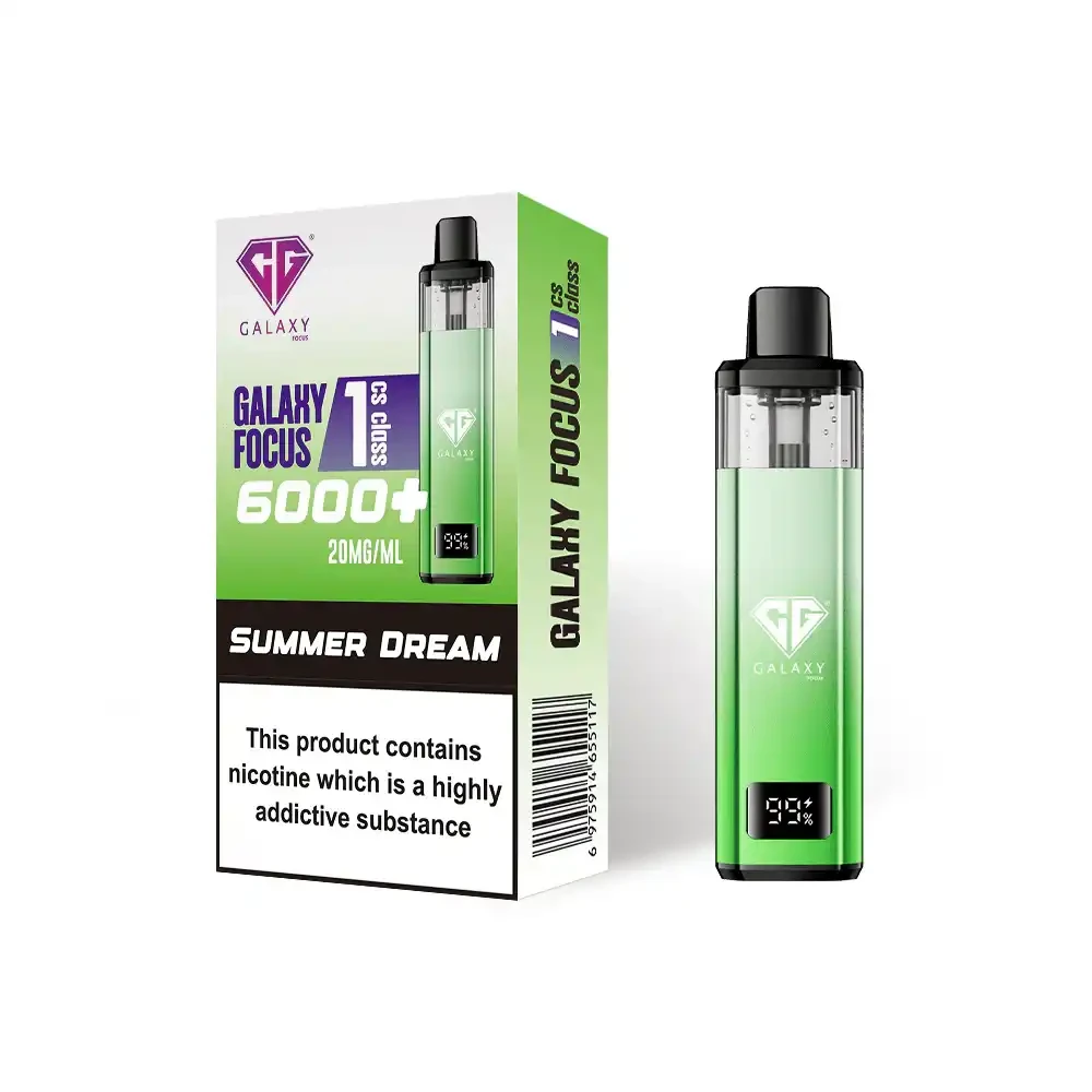 Crystal Galaxy Focus 6k Vape Kit Box of 5 Summer Dream