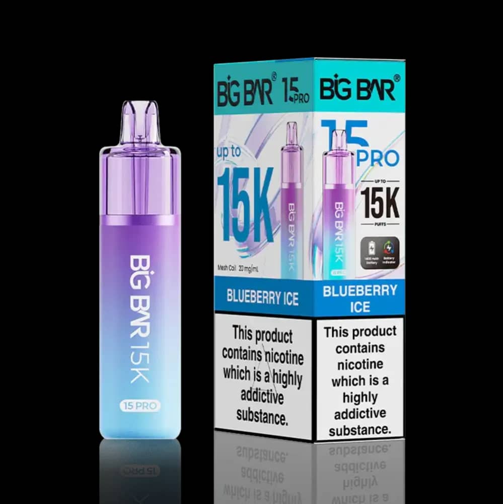 Big Bar Pro 15k Vape Kit Box of 5 Blueberry Ice