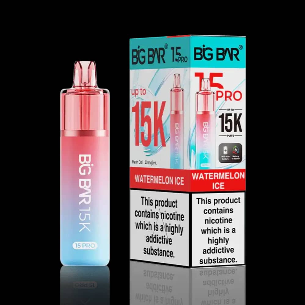 Big Bar Pro 15k Vape Kit Box of 5 Watermelon Ice