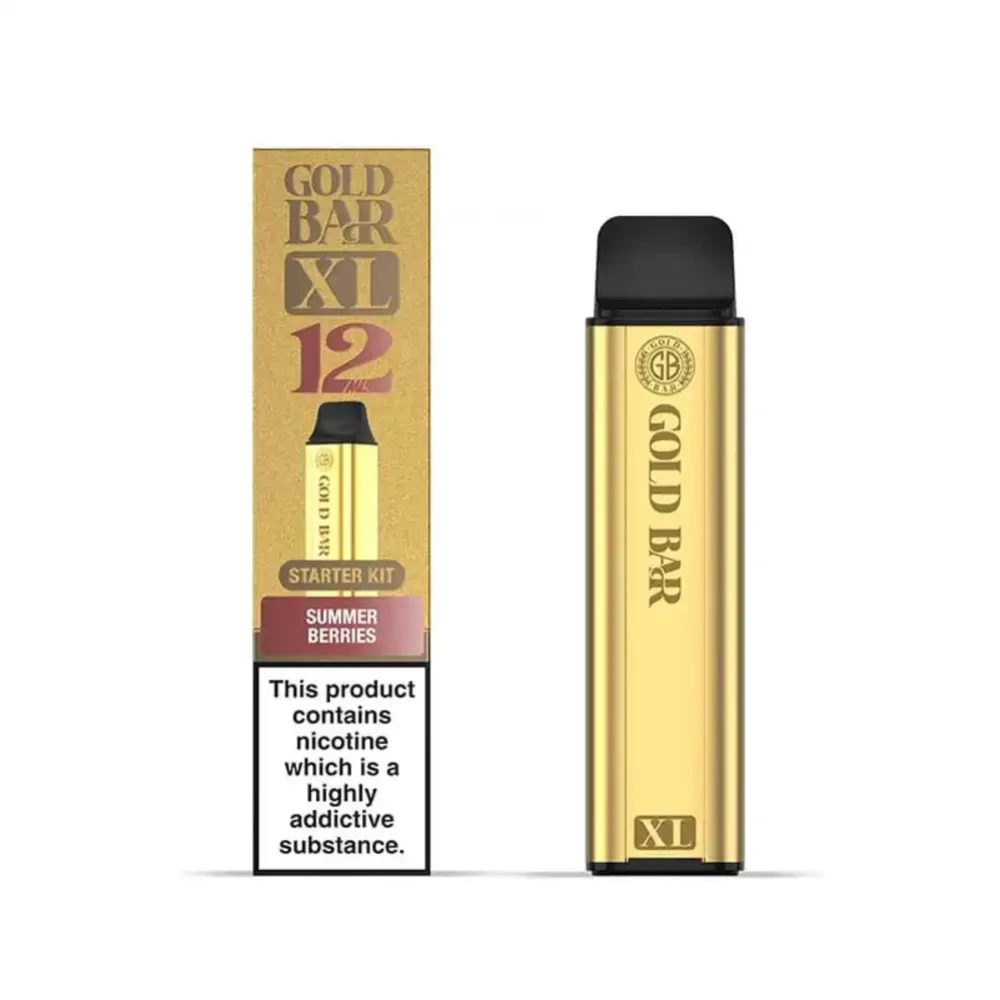 Gold Bar XL 10k Vape Kit Box of 5 Summer Berry
