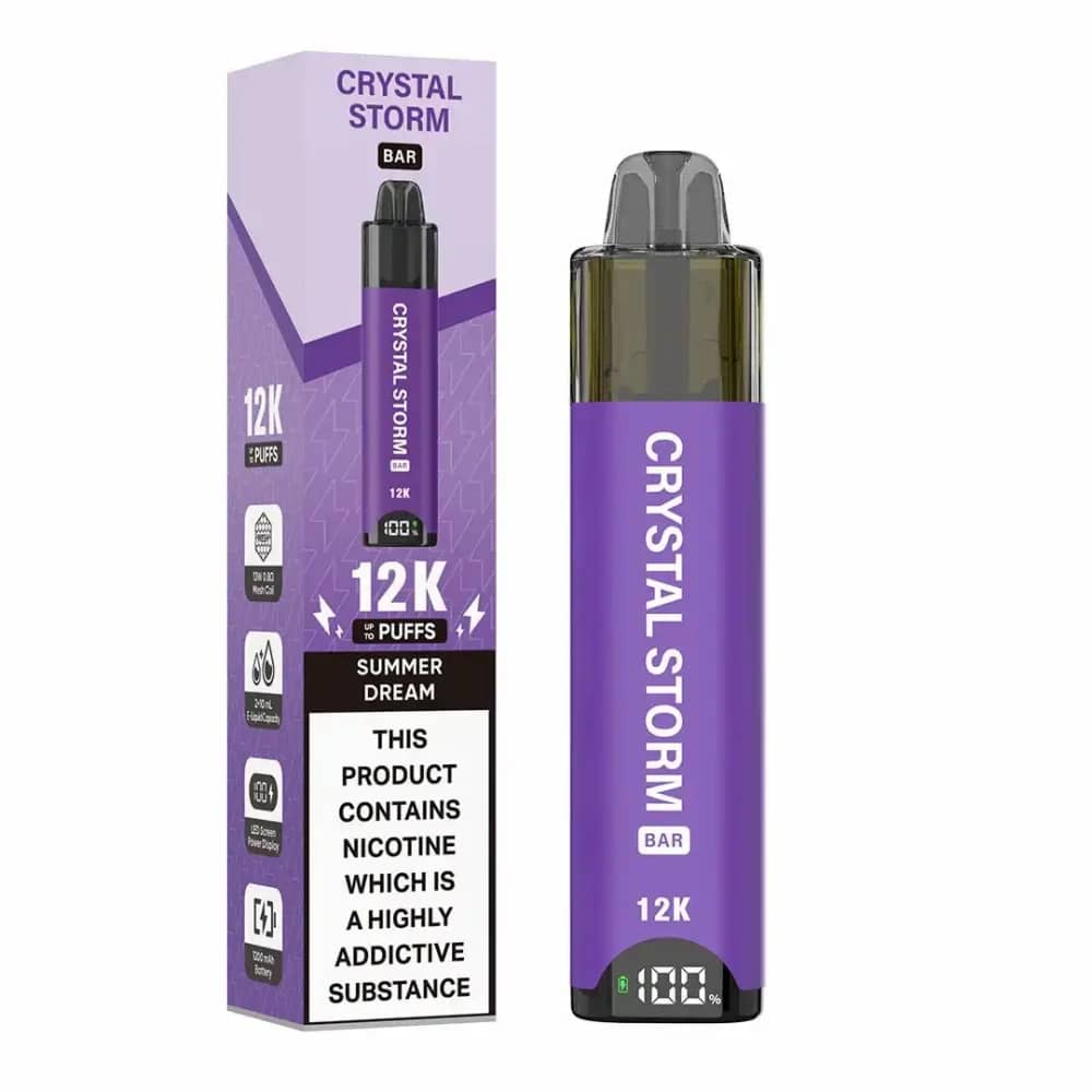 Crystal Strom Bar 12k Vape Kit Box of 5 Summer Dream