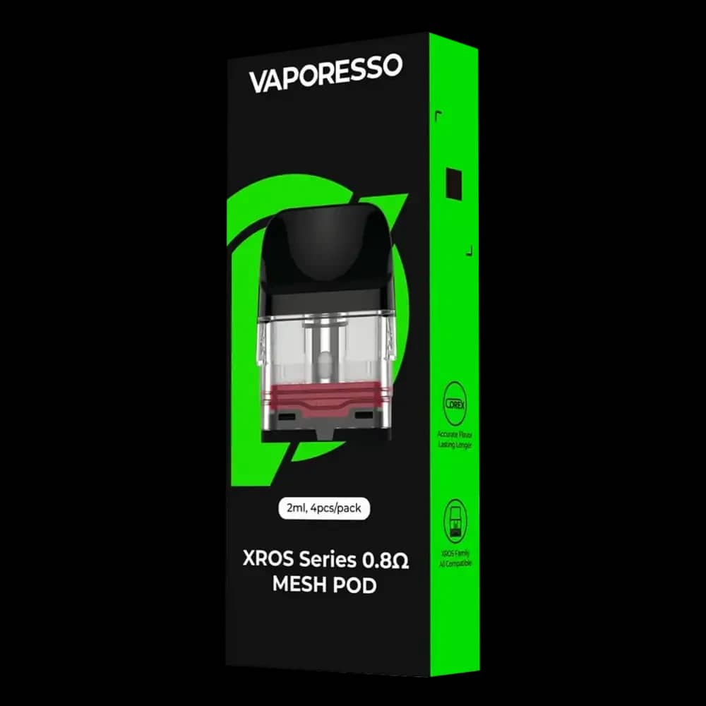 Vaporesso Xros Replacement Pods 4 Packs 0.8ohm Mesh Pod