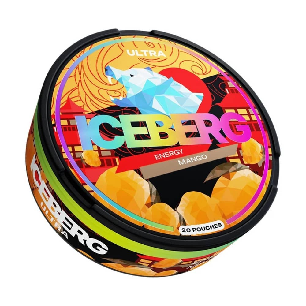 Iceberg Nicotine Pouches 10 Packs Energy Mango