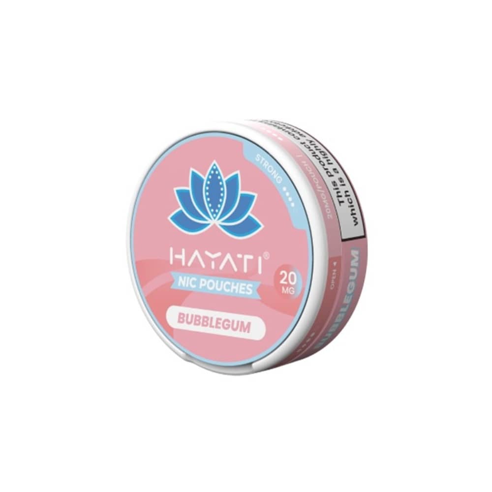 Hayati Nicotine Pouches 10 Packs Bubblegum 20mg