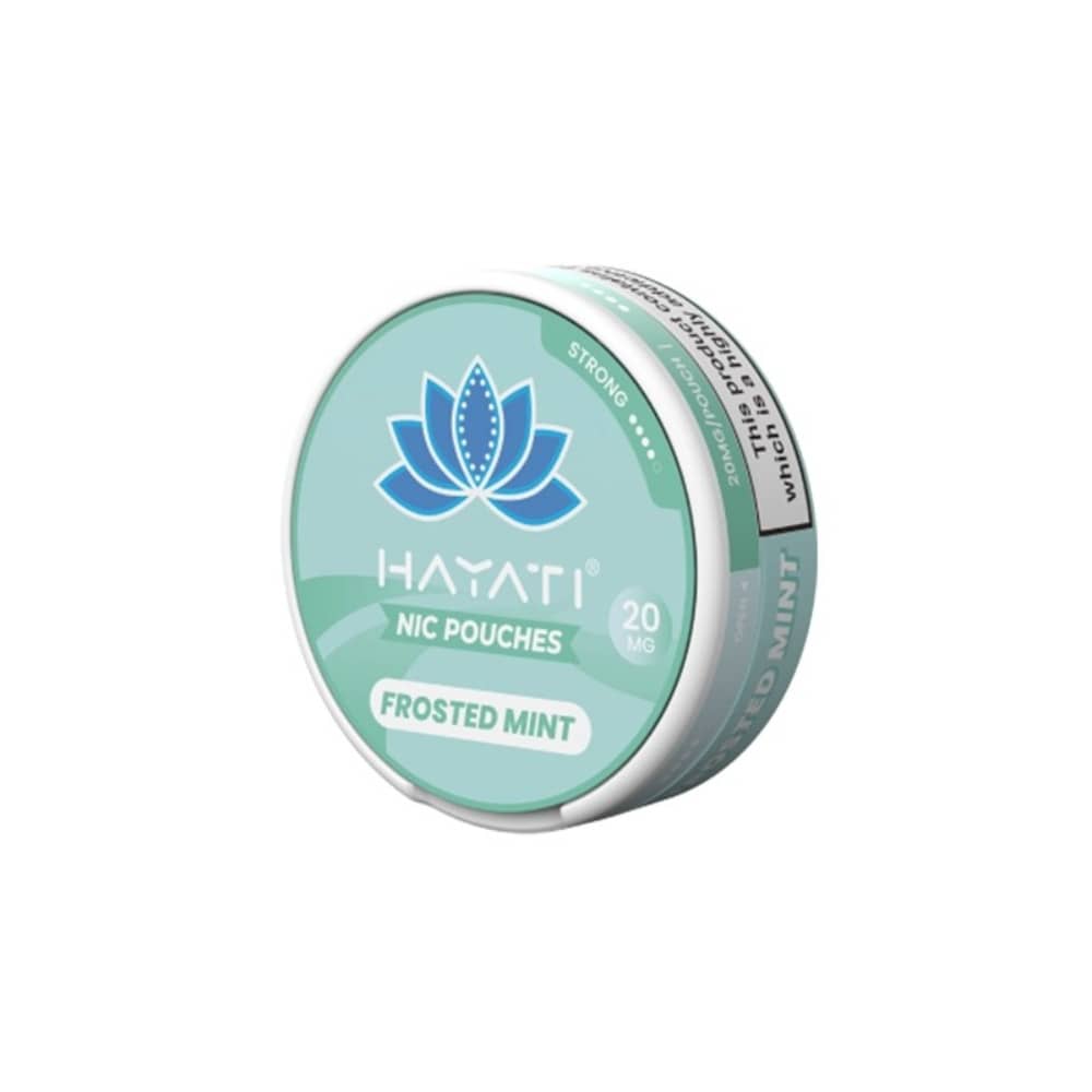 Hayati Nicotine Pouches 10 Packs Frosted Mint 20mg