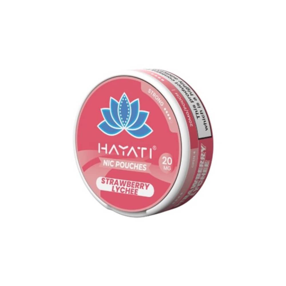 Hayati Nicotine Pouches 10 Packs Strawberry Lychee 20mg