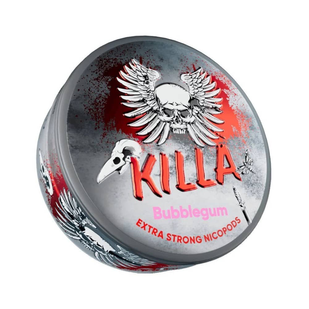 Killa Nicotine Pouches 10 Packs Bubblegum 16mg