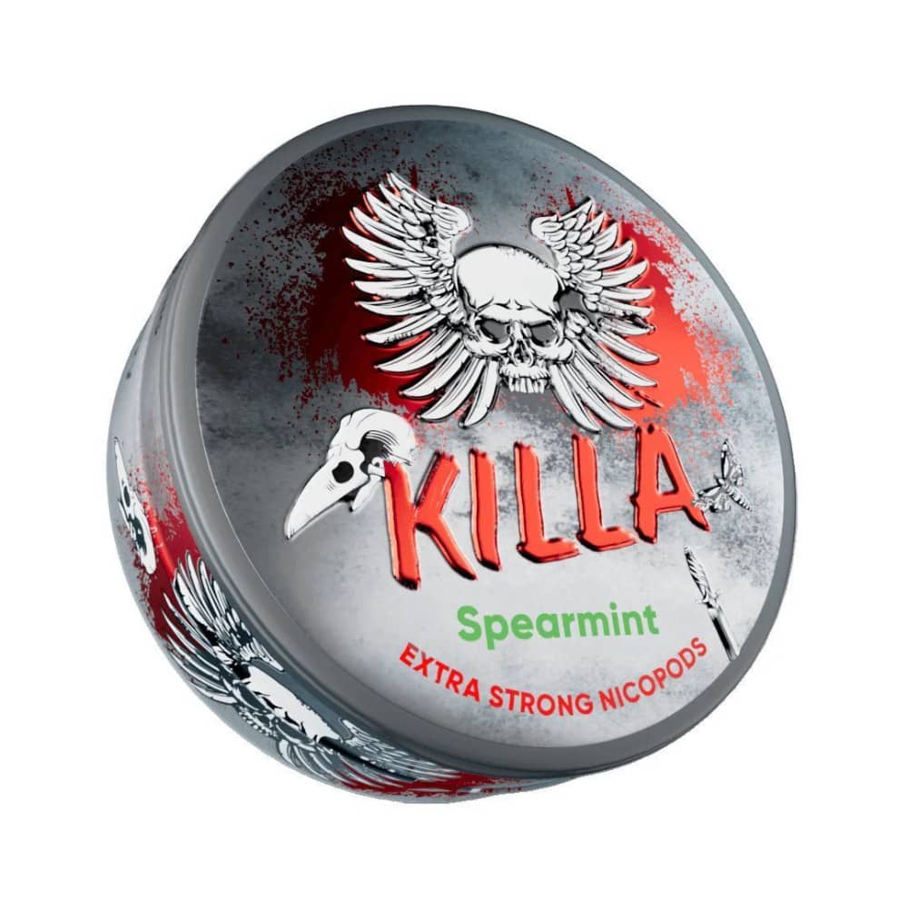 Killa Nicotine Pouches 10 Packs Spearmint 16mg