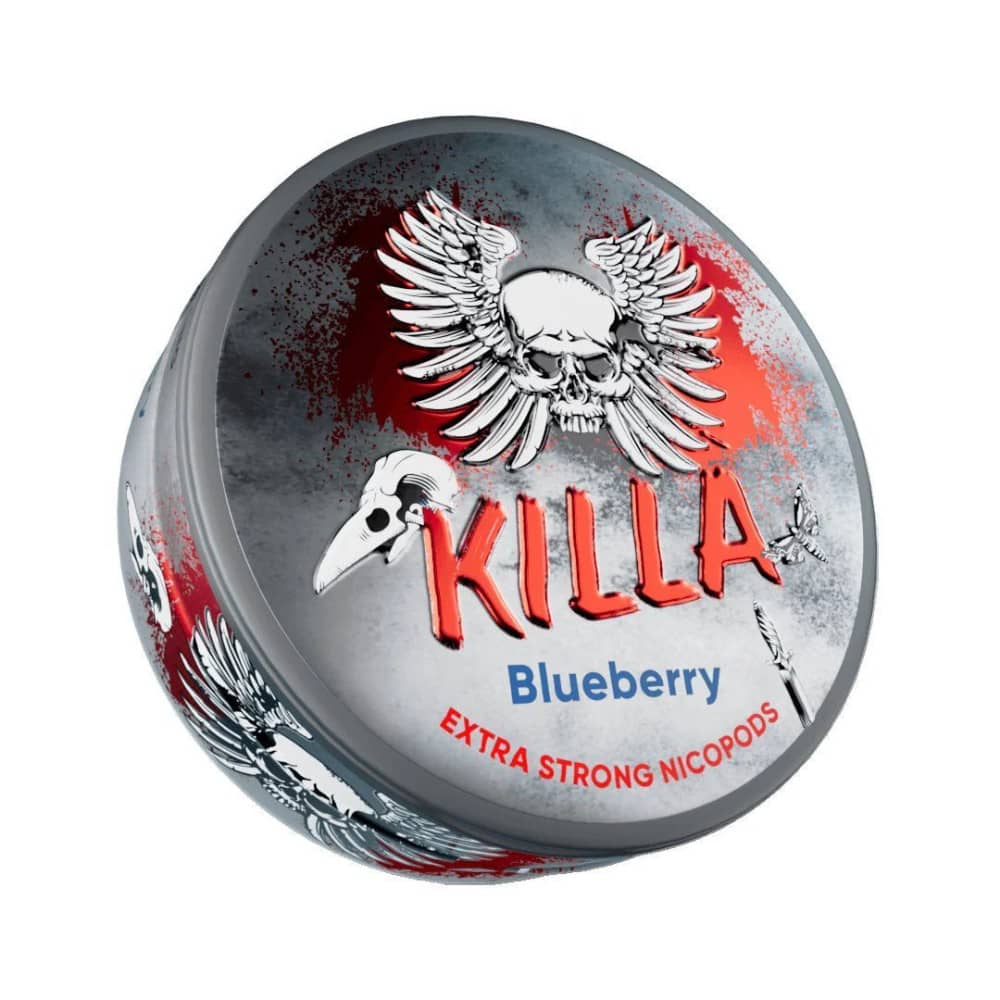Killa Nicotine Pouches 10 Packs Blueberry 16mg