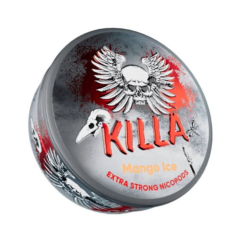 Killa Nicotine Pouches 10 Packs Mango Ice 16mg