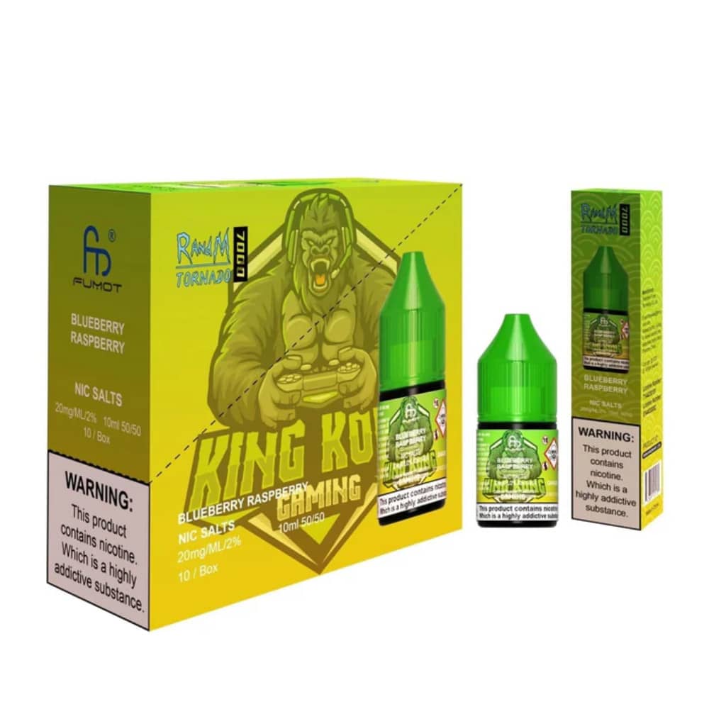 RandM 7000 Nic Salts E-Liquids 10ml Box of 10 Blueberry Raspberry