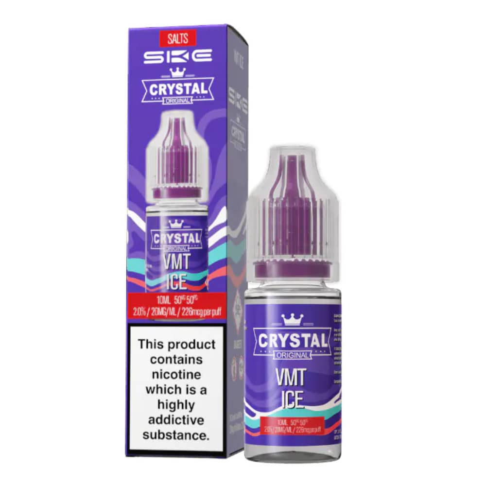 Ske Crystal Nic Salts E-Liquids 10ml Box of 10 VMT 20mg