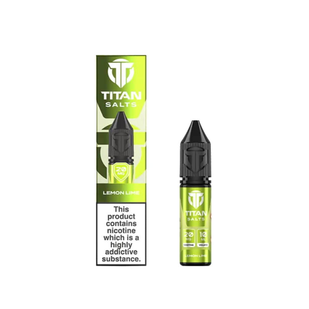 Titan Nic Salts e liquids 10ml Box of 10 Lemon Lime 10mg