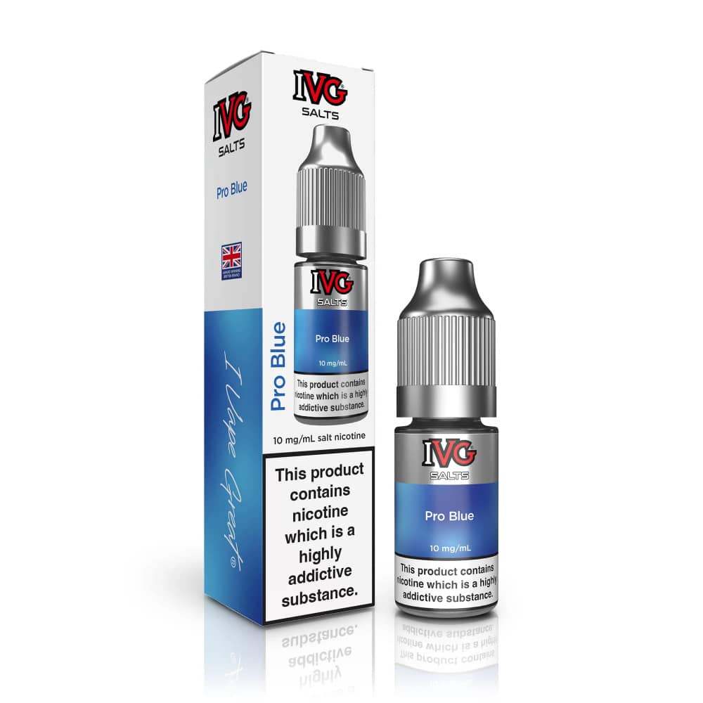 IVG Salt e liquids 10ml Box of 10 Pro Blue 20mg