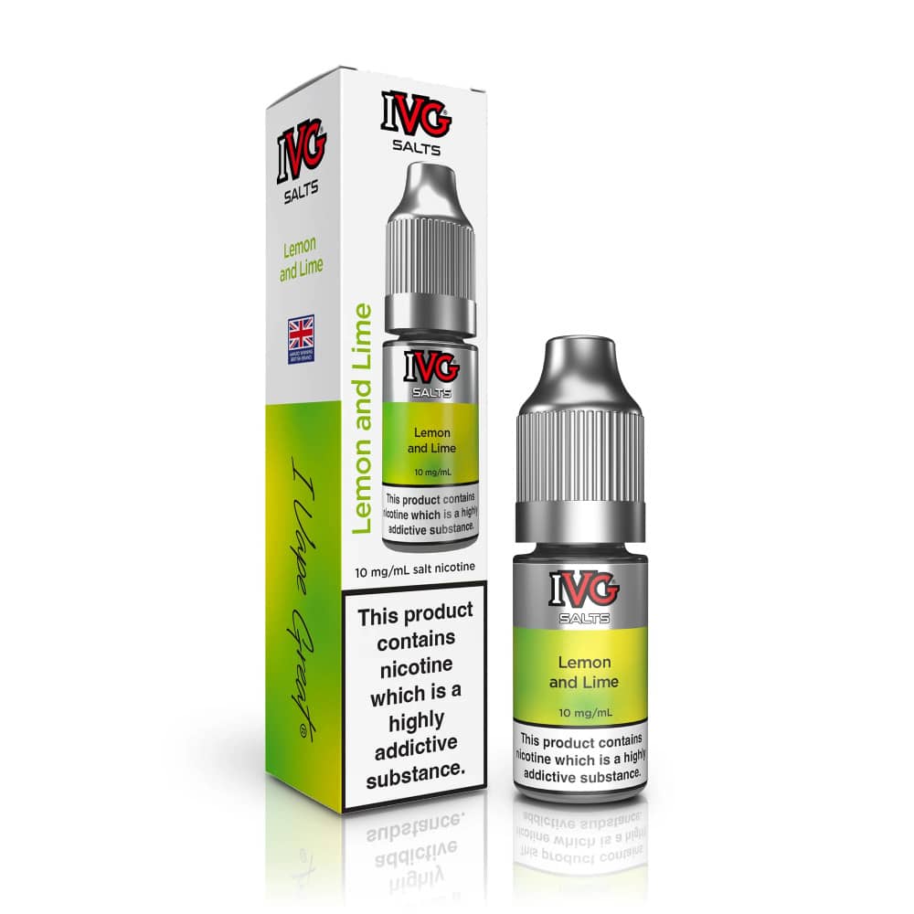 IVG Salt e liquids 10ml Box of 10 Lemon Lime 20mg