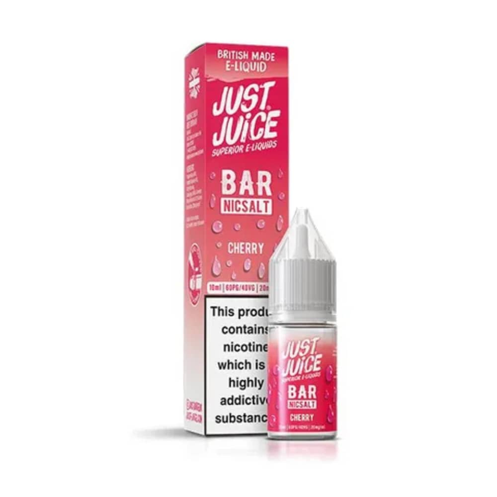 Just Juice Bar Nic Salts e liquids 10ml Box of 10 Cherry 20mg
