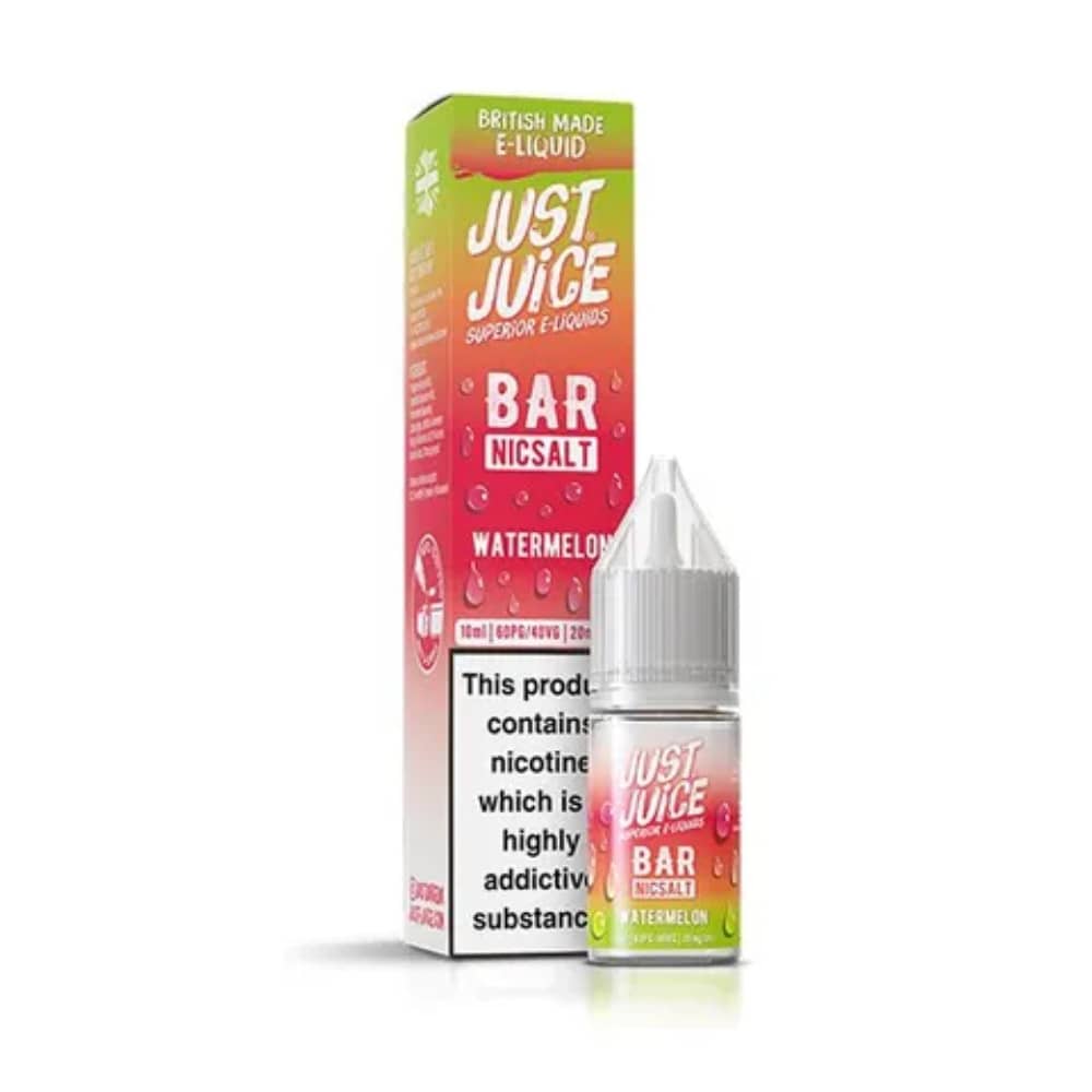 Just Juice Bar Nic Salts e liquids 10ml Box of 10 Watermelon 20mg