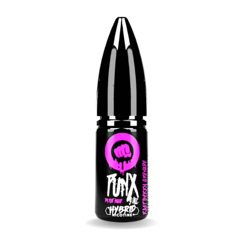 Riot Squad Punx Nic Salts e liquids 10ml Box of 10 Raspberry Grenade 10mg
