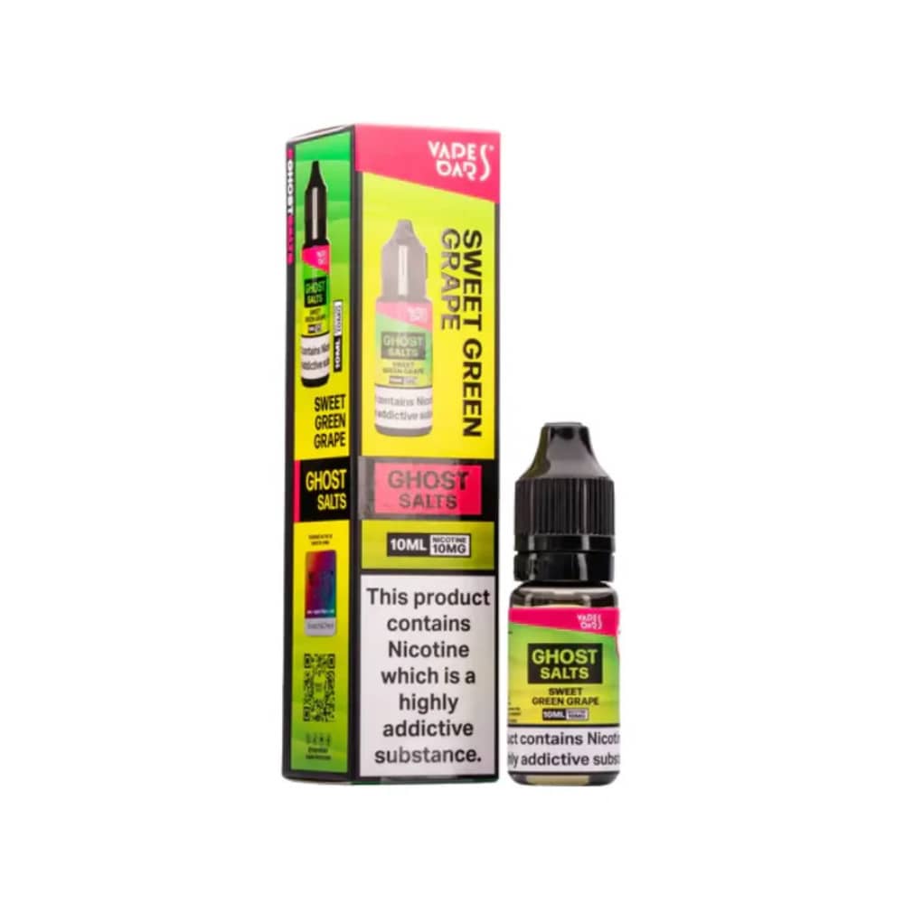 Ghost 3500 Nic Salts e liquids 10ml Box of 10 Sweet Green Grape 20mg