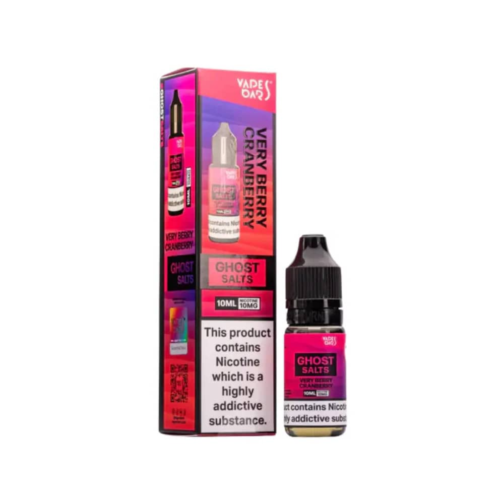 Ghost 3500 Nic Salts e liquids 10ml Box of 10 Very Bery Cranberry 20mg