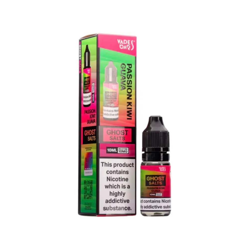 Ghost 3500 Nic Salts e liquids 10ml Box of 10 Passion Kiwi Guava 20mg