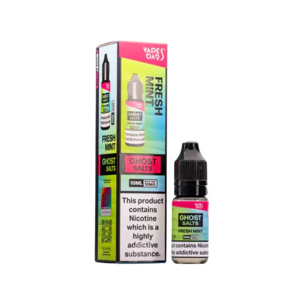 Ghost 3500 Nic Salts e liquids 10ml Box of 10 Fresh Mint 10mg
