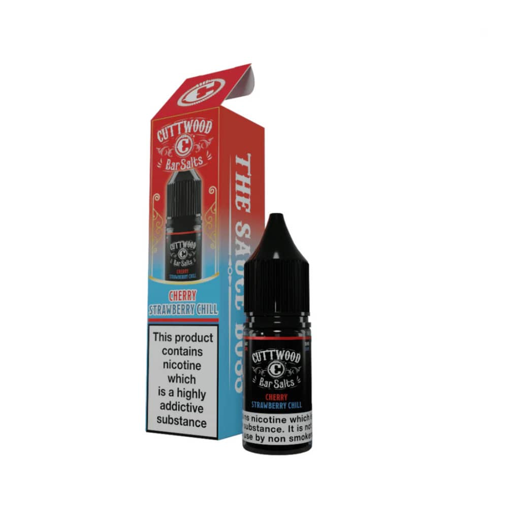Cuttwood Bar Salt Nic Salts e liquids 10ml Box of 10 Cherry Strawberry Chill 10mg
