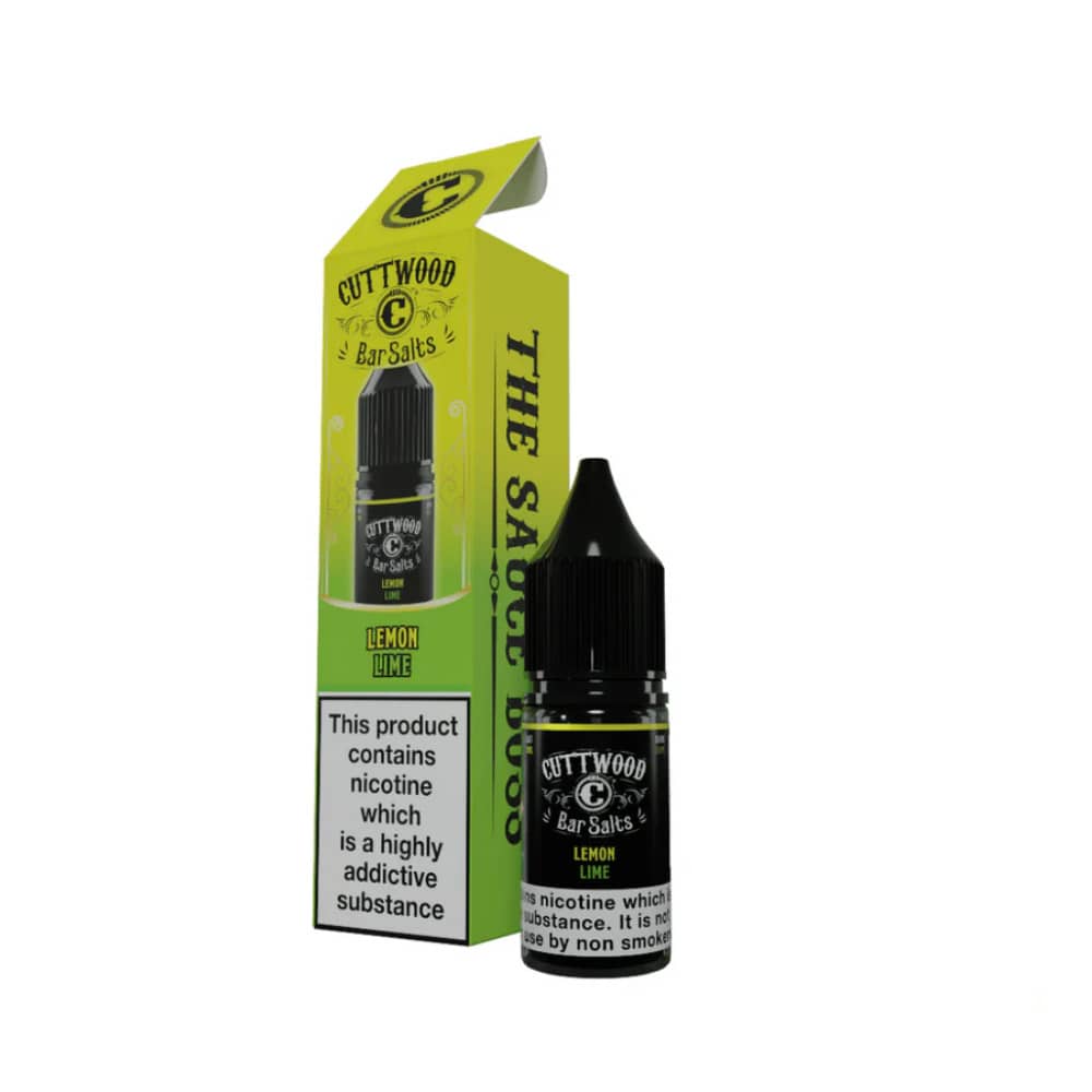 Cuttwood Bar Salt Nic Salts e liquids 10ml Box of 10 Lemon Lime 20mg