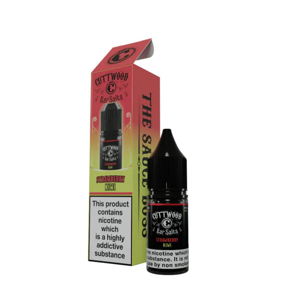 Cuttwood Bar Salt Nic Salts e liquids 10ml Box of 10 Strawberry Kiwi 10mg
