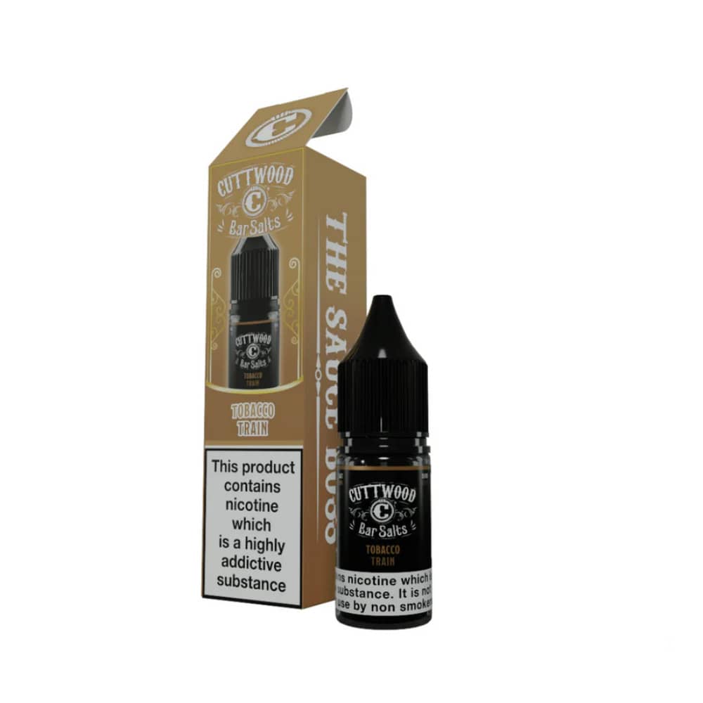 Cuttwood Bar Salt Nic Salts e liquids 10ml Box of 10 Tobacco Train 10mg