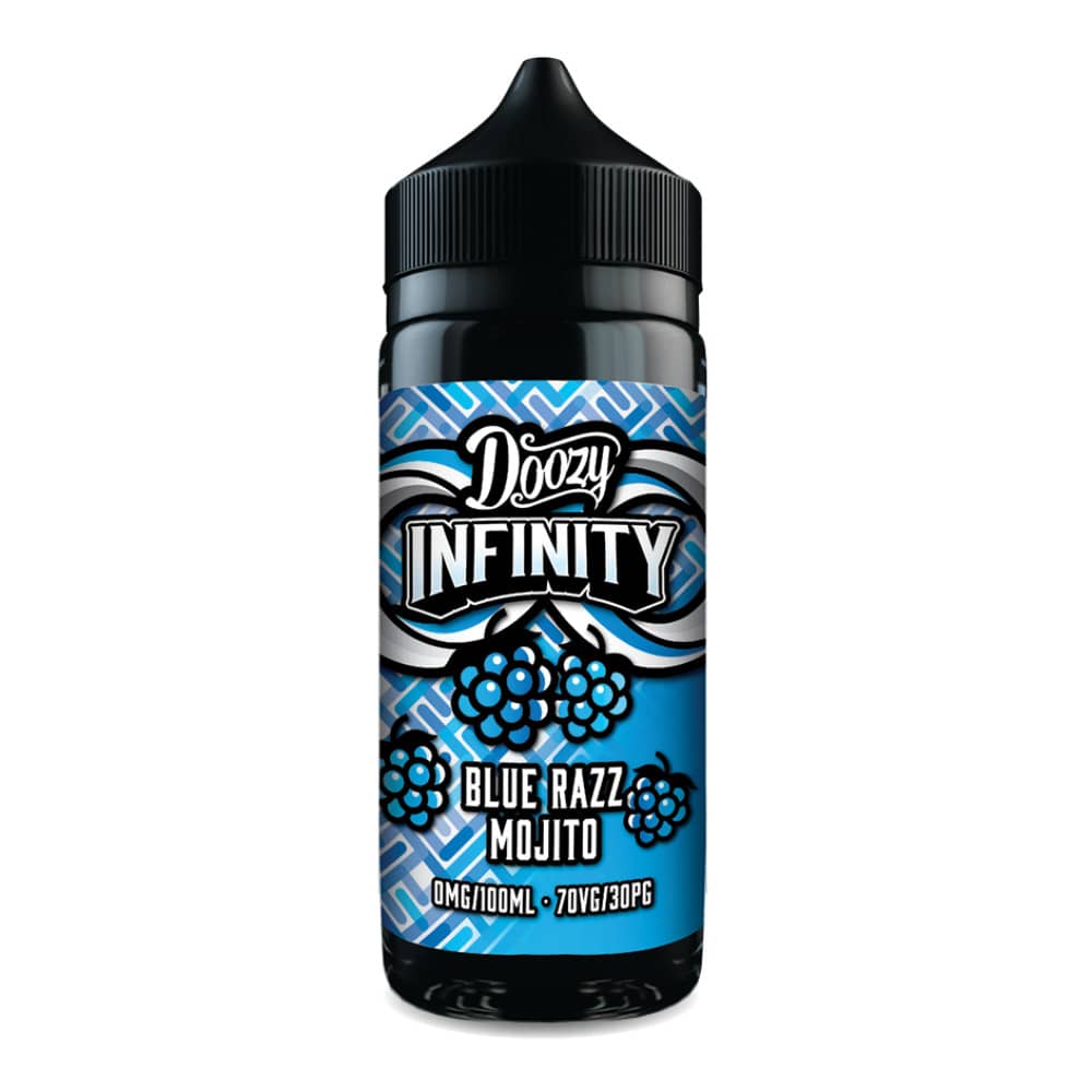 Doozy Infinity Nic Salts e liquids 10ml Box of 10 Blue Razz Mojito 20mg