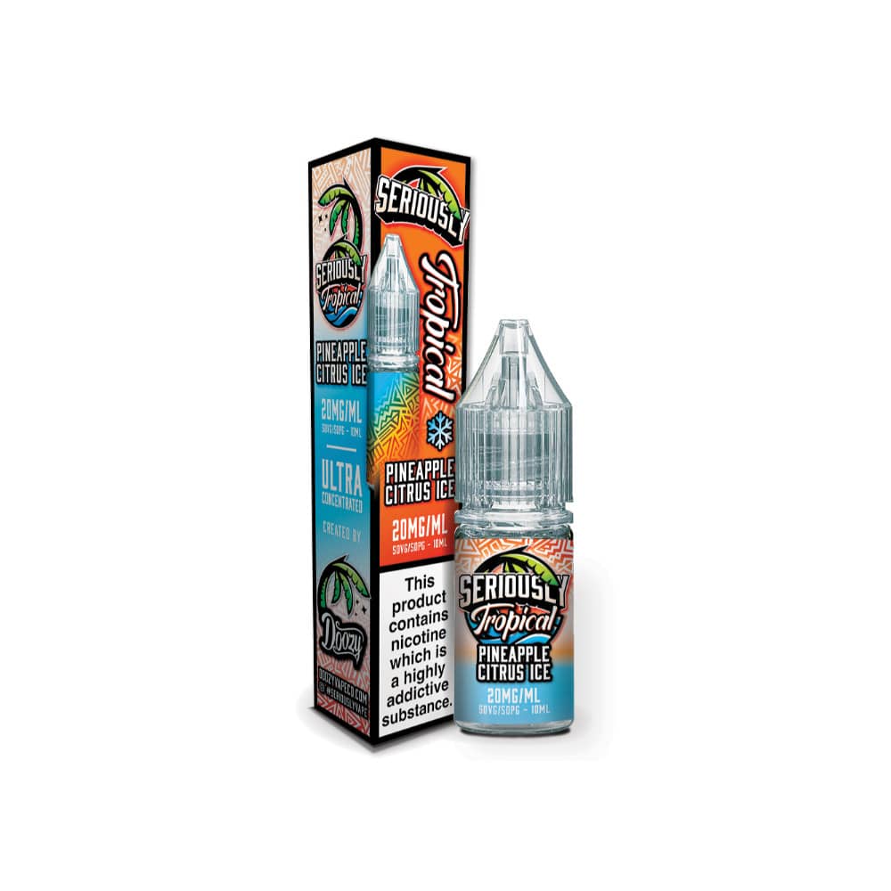 Doozy Serious Tropical Nic Salts e liquids 10ml - 10Packs Pineapple Citrus Ice 10mg