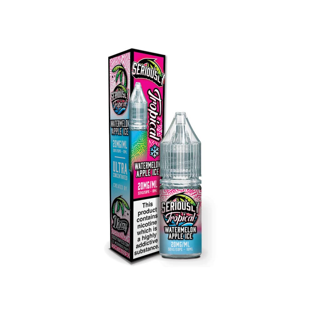 Doozy Serious Tropical Nic Salts e liquids 10ml - 10Packs Watermelon Apple Ice 10mg