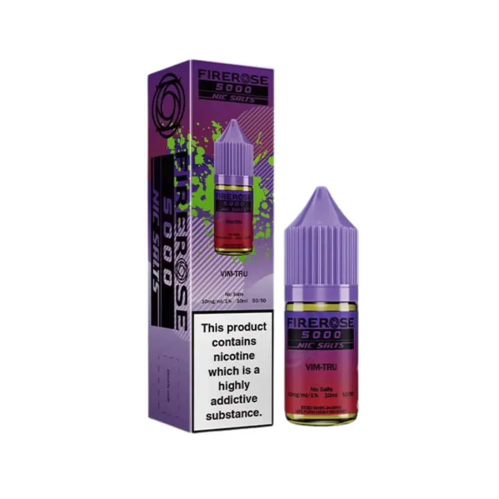 Firerose 5000 Nic Salts e liquids 10ml Box of 10 Vim-Tru 20mg
