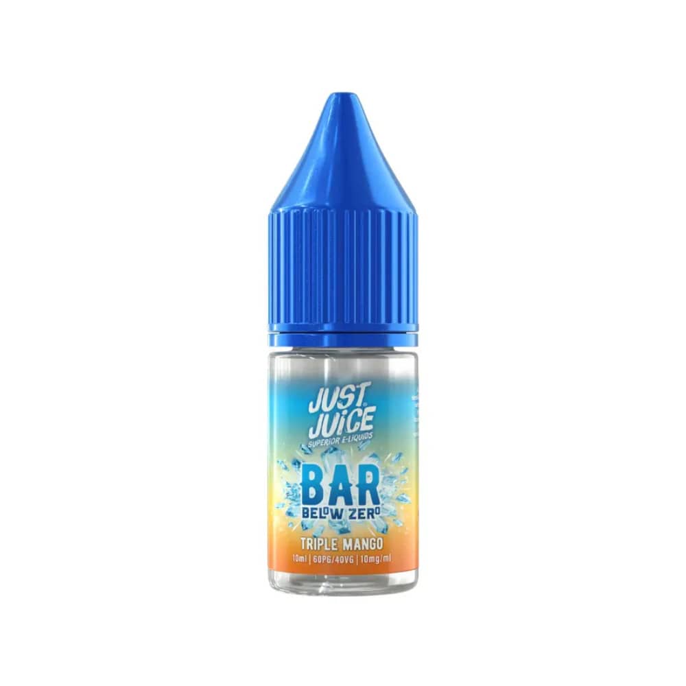 Just Juice Below Zero Nic Salts e liquids 10ml Box of 5 Triple Mango 20mg