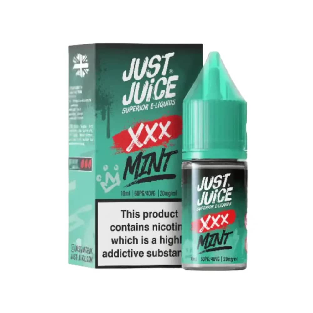 Just Juice Mint Nic Salts e liquids 10ml Box of 5 XXX Mint 10mg