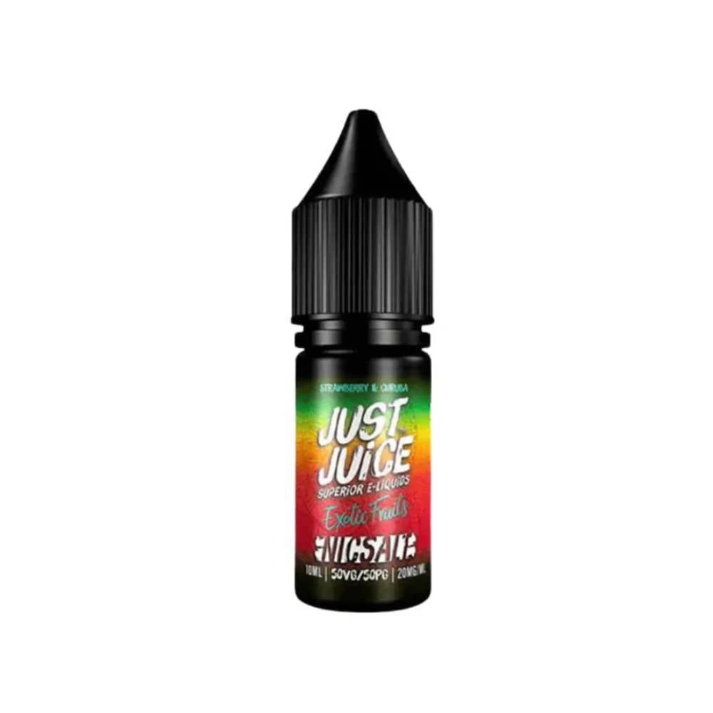 Just Juice Exotic Fruits Nic Salts e liquids 10ml Box of 5 Strawberry & Curuba 20mg