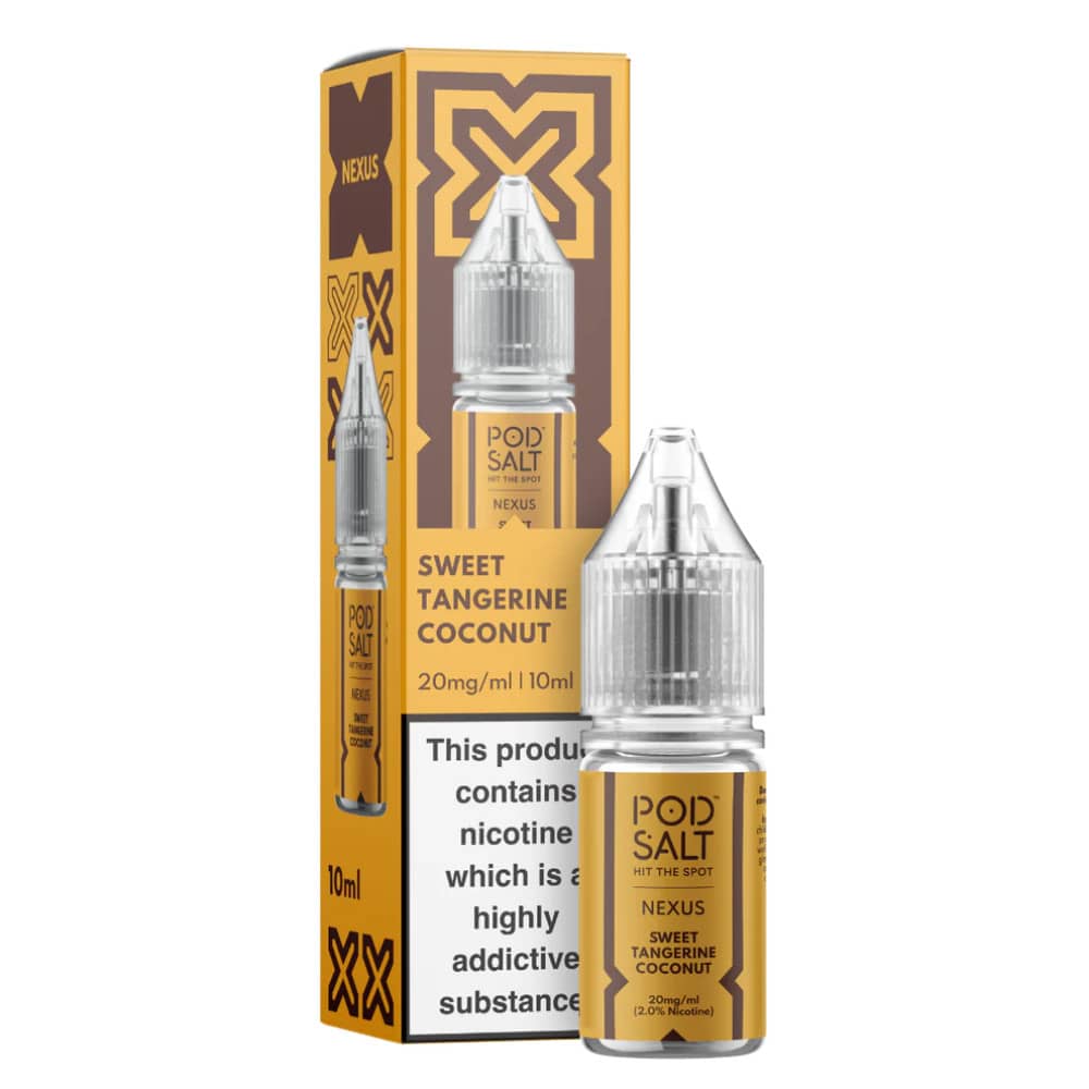 Pod Salt Nexus e liquids 10ml Box of 10 Sweet Tangrine 10mg