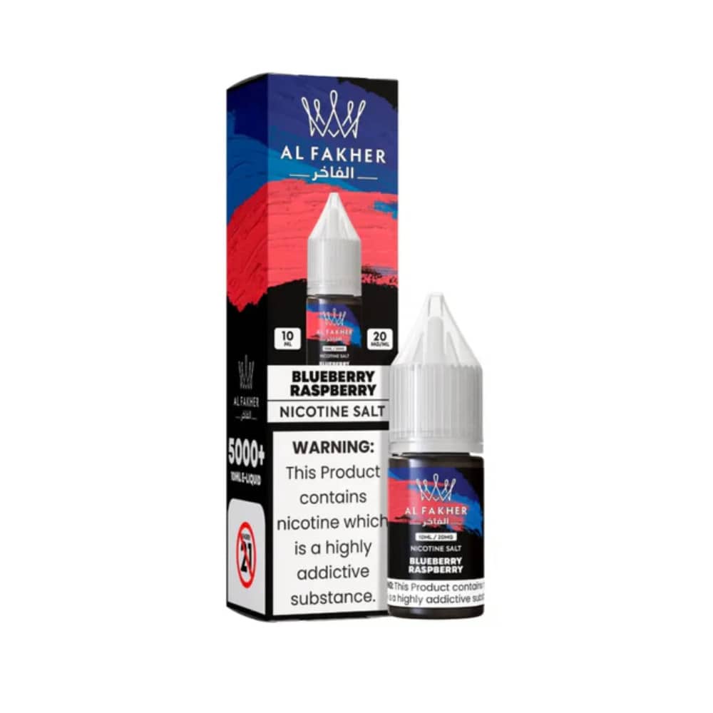 Al Fakher Nic Salts e liquids 10ml Box of 10 Blueberry Raspberry 10mg
