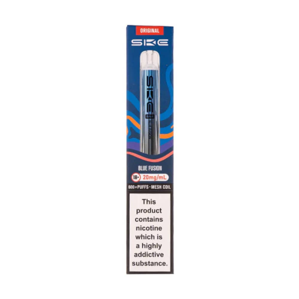 Ske Crystal Original 600 Vape Kit Box of 10 Blue Fusion