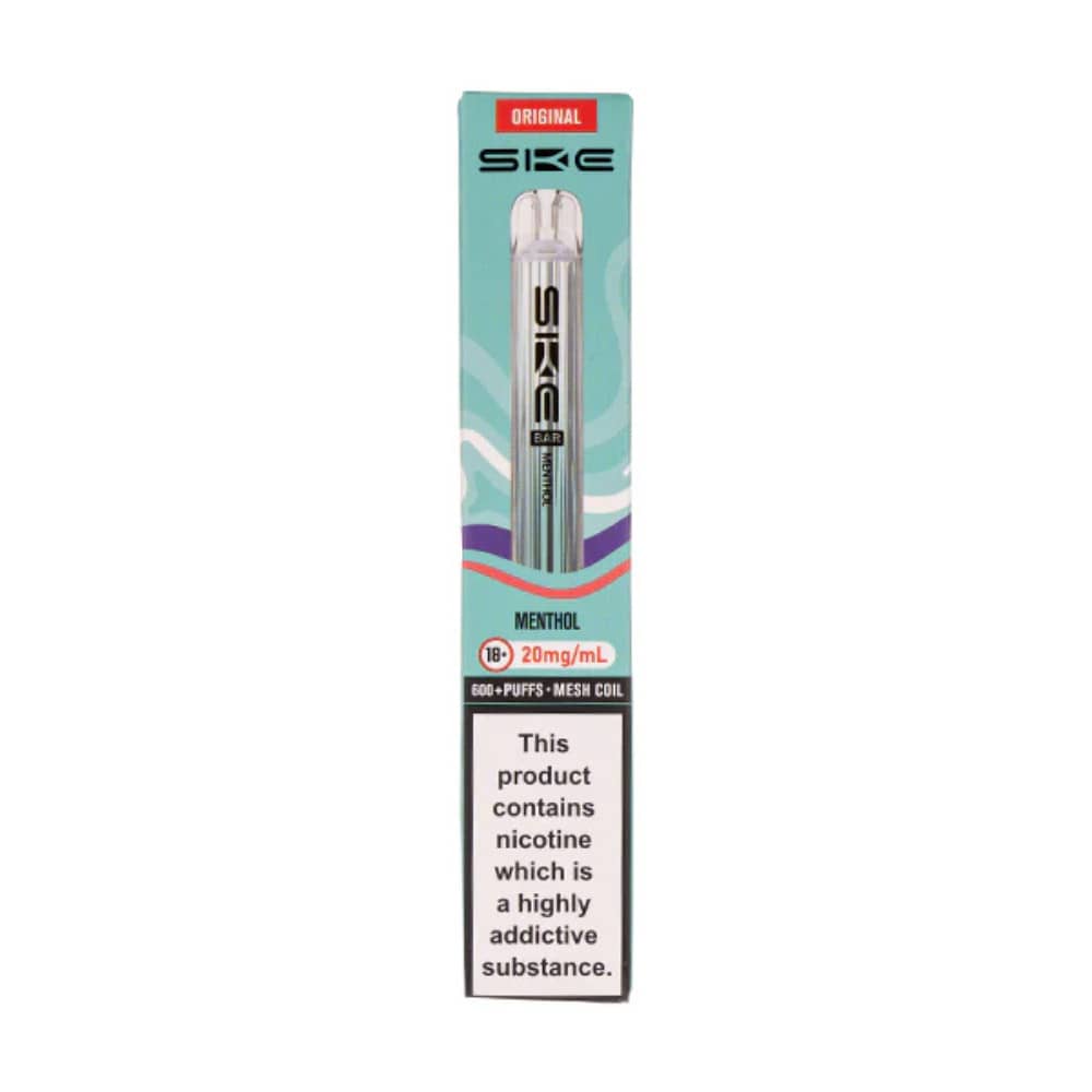 Ske Crystal Original 600 Vape Kit Box of 10 Menthol