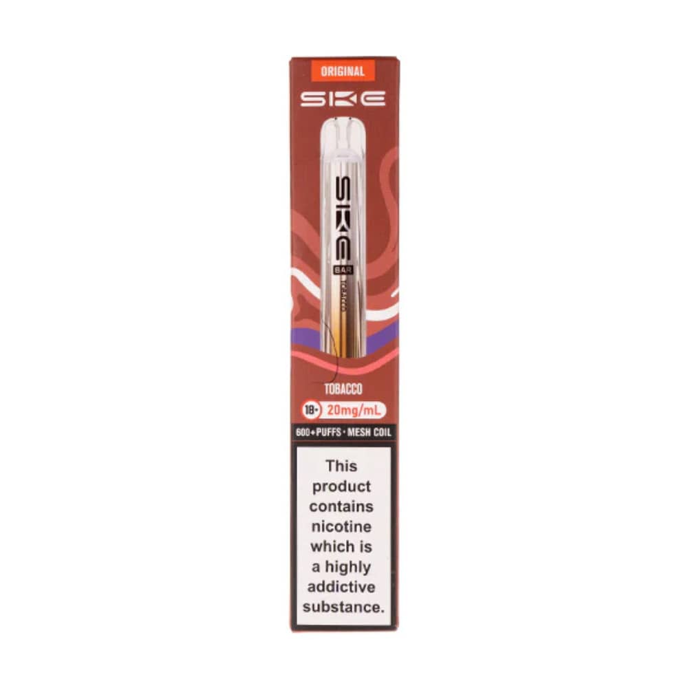Ske Crystal Original 600 Vape Kit Box of 10 Tobacco
