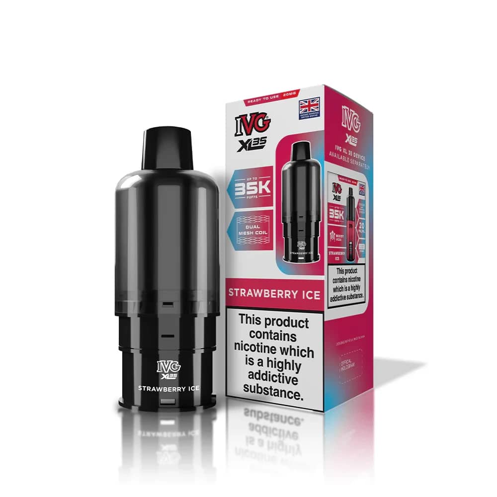 IVG xl 35k Prefilled Pods Pack of 5 Strawberry Ice