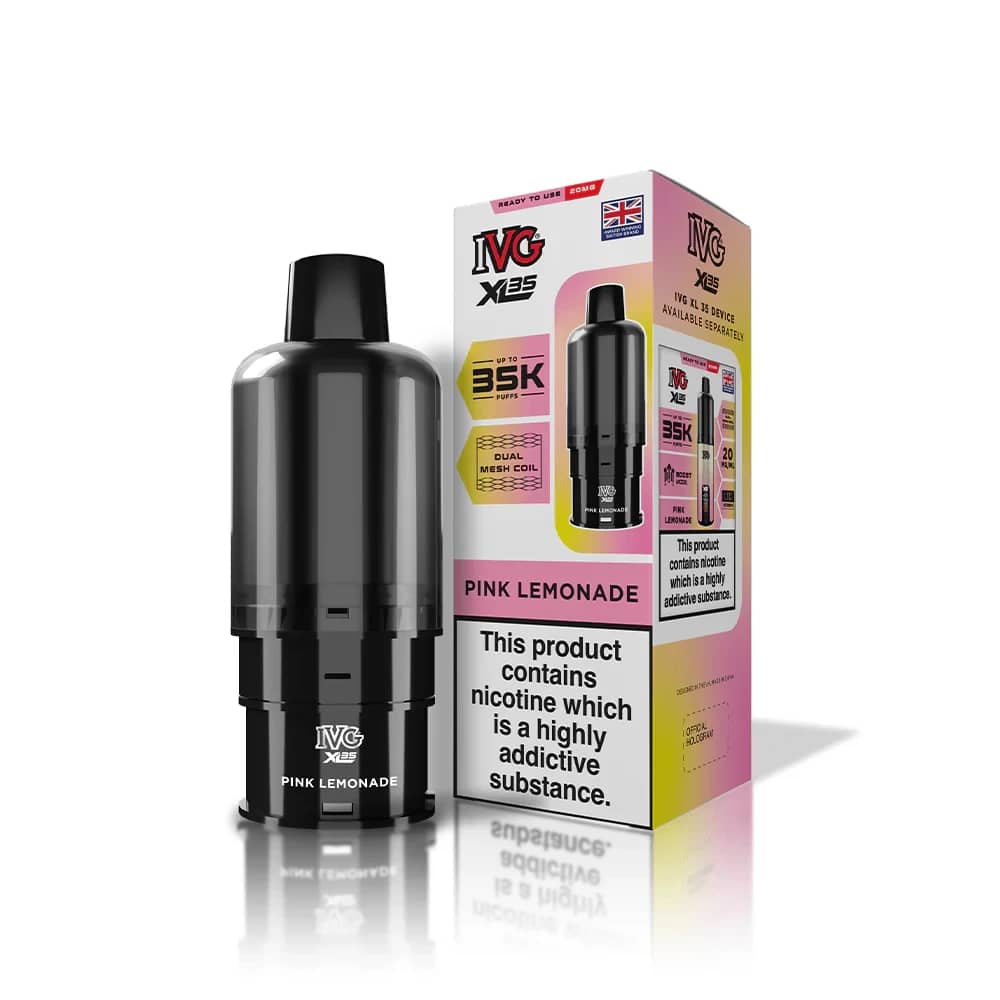IVG xl 35k Prefilled Pods Pack of 5 Pink Lemonade
