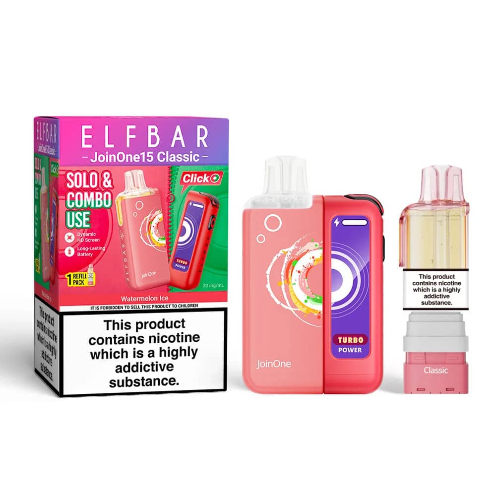 Elf Bar JoinOne30 Classic Vape Kit Box of 5 Watermelon Ice