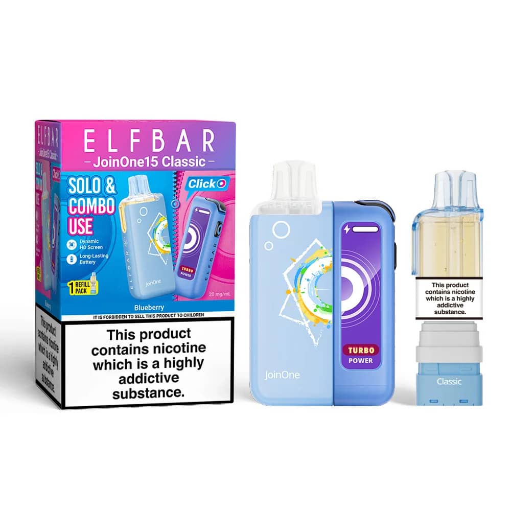 Elf Bar JoinOne30 Classic Vape Kit Box of 5 Blueberry