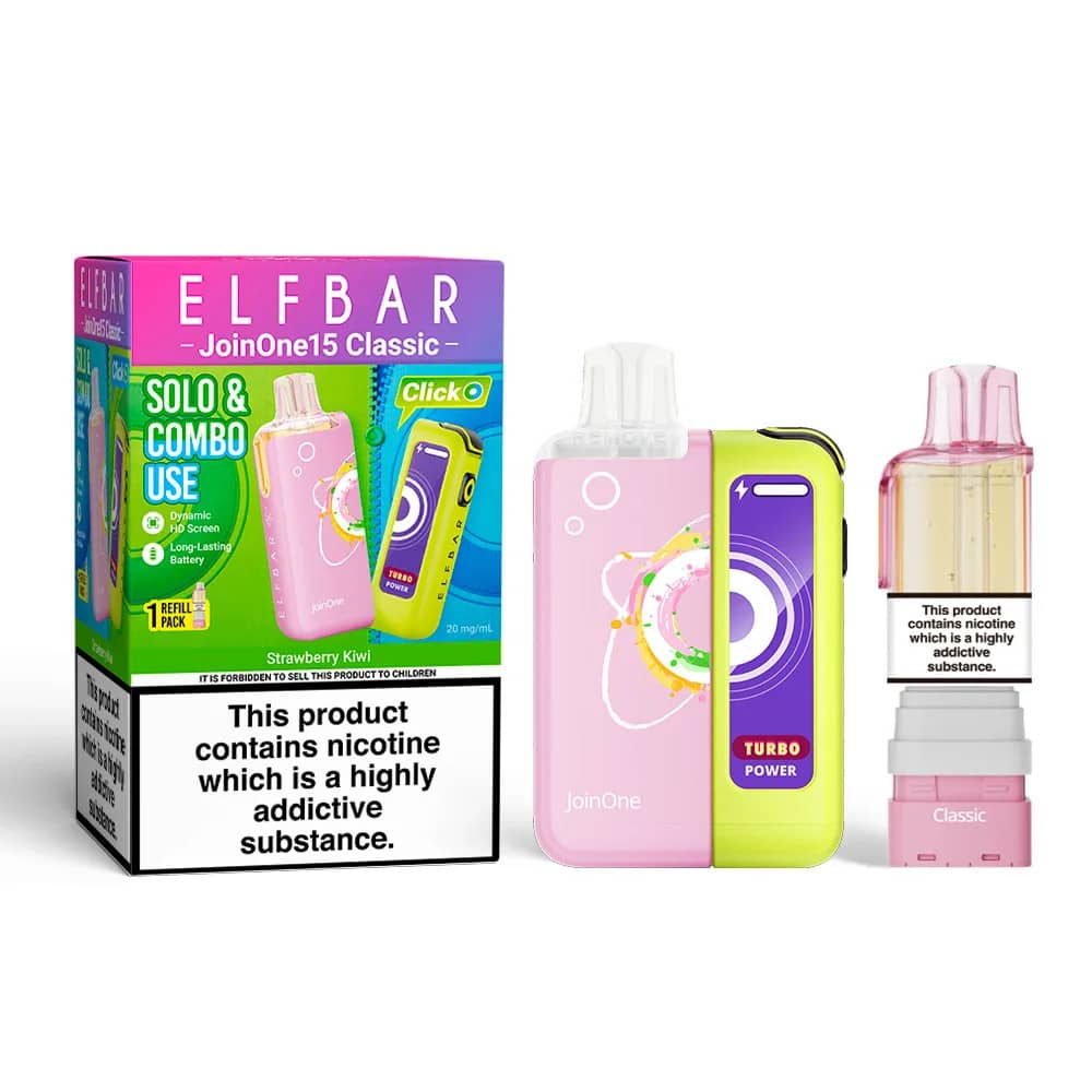 Elf Bar JoinOne30 Classic Vape Kit Box of 5 Strawberry Kiwi