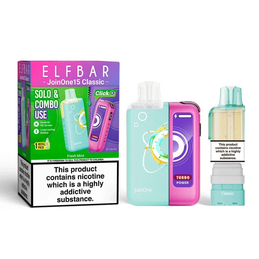 Elf Bar JoinOne30 Classic Vape Kit Box of 5 Fresh Mint